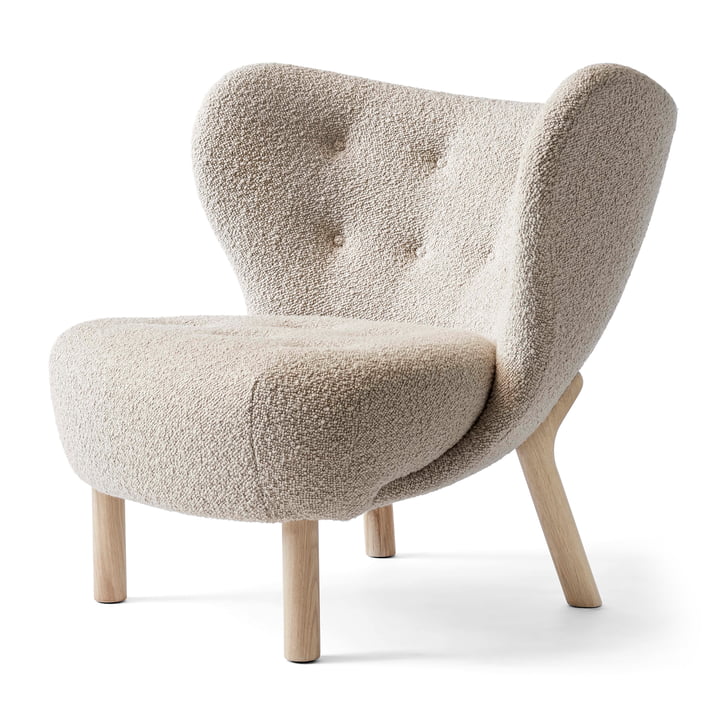 Little Petra VB1 Lounge Chair de & Tradition en chêne huilé blanc / Karakorum 003