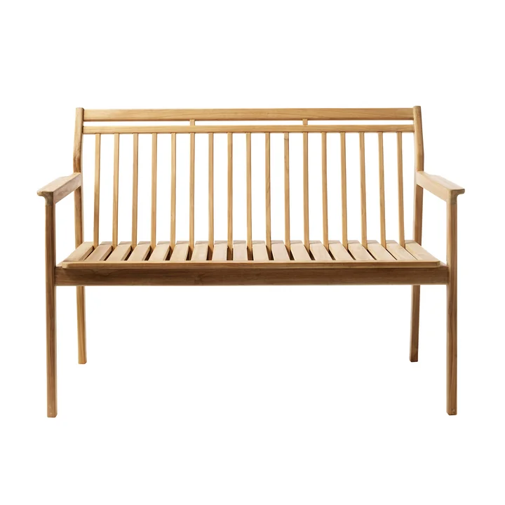 M12 Banc de jardin 64,5 x 119,7 cm de FDB Møbler en teck