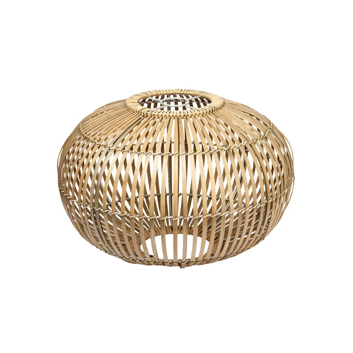 Broste Copenhagen - Abat-jour en Zep bambou, Ø 38 x H 26 cm, naturel