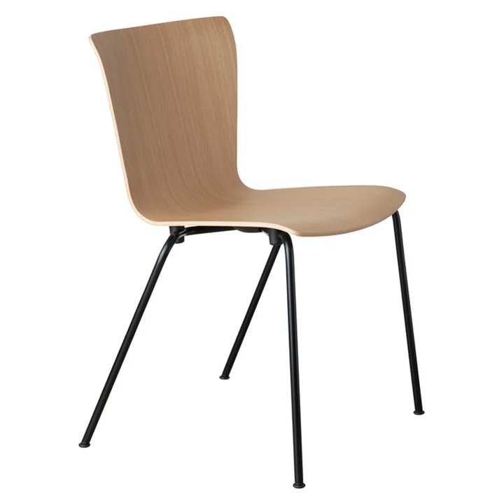 Chaise Vico Duo de Fritz Hansen en chêne / noir