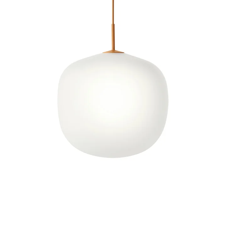 Rime Suspension Ø 45 cm, opale / orange de Muuto