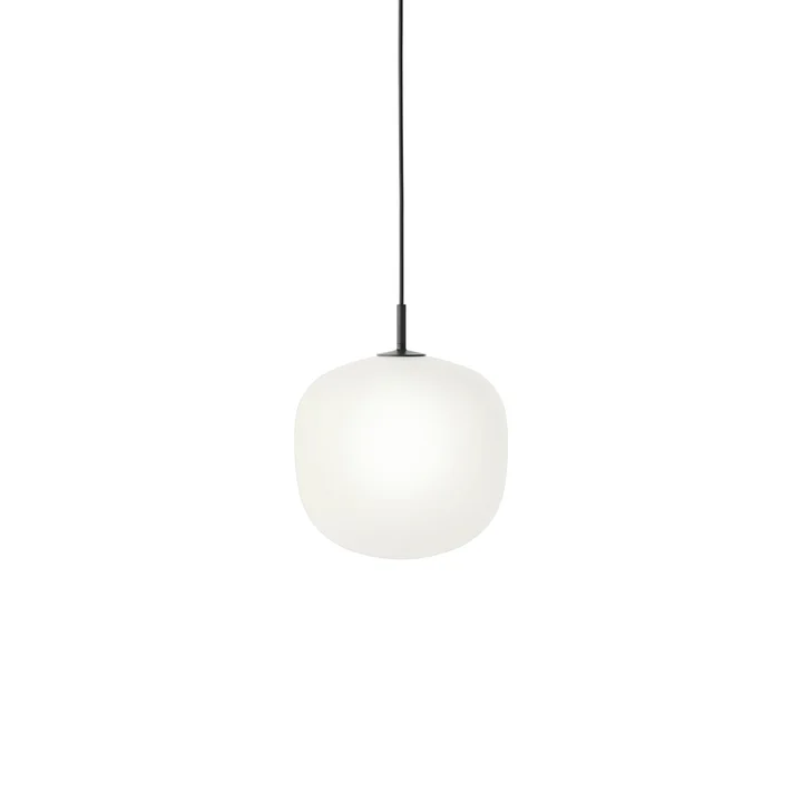 Rime Suspension Ø 25 cm, opale / noir de Muuto