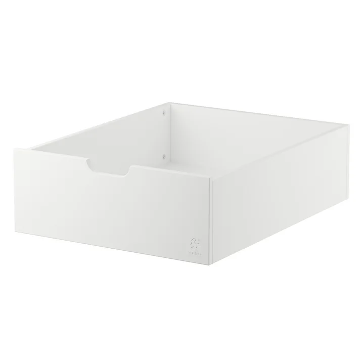 Tiroir de lit pour le lit Sebra , Baby & Junior de Sebra en blanc