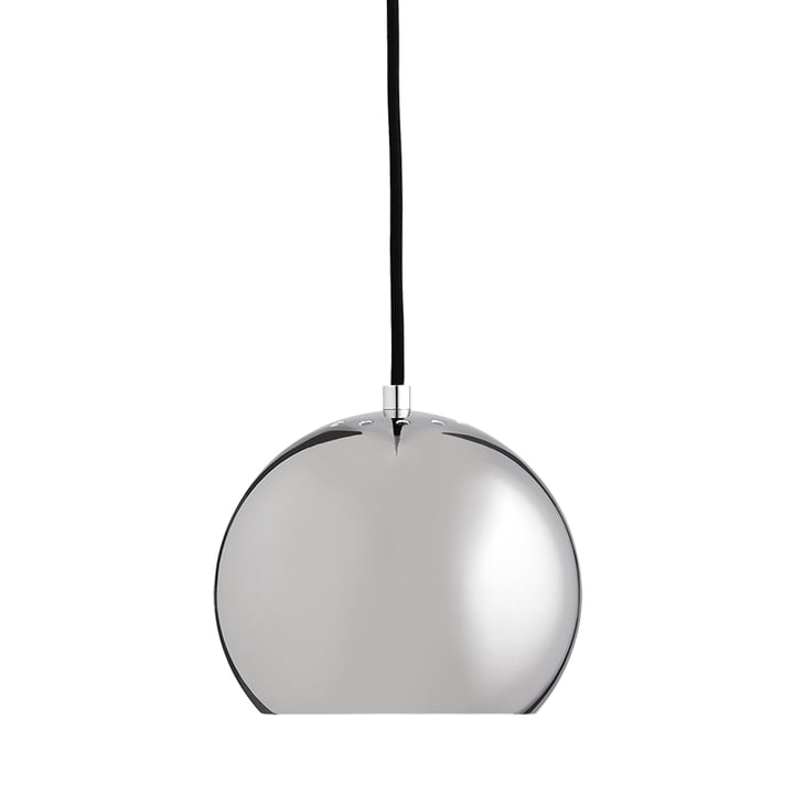 Ball Suspension Ø 18 cm, chrome / blanc de Frandsen