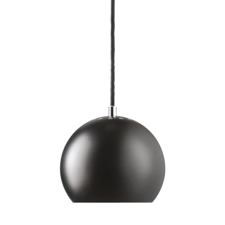 Ball Suspension Ø 18 cm, noir mat / blanc de Frandsen