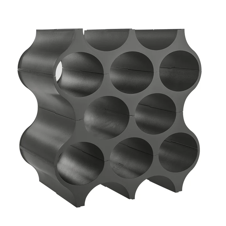 Porte-bouteilles Set-Up from Koziol en gris foncé
