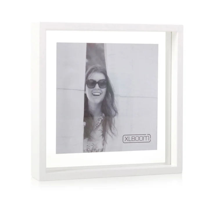 Square Floating Box Cadre photo 25 x 25 cm, blanc de XLBoom