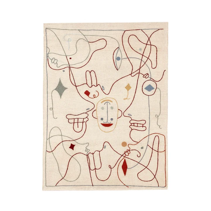 Silhouette Tapis, 170 x 240 cm de nanimarquina en multicolore.