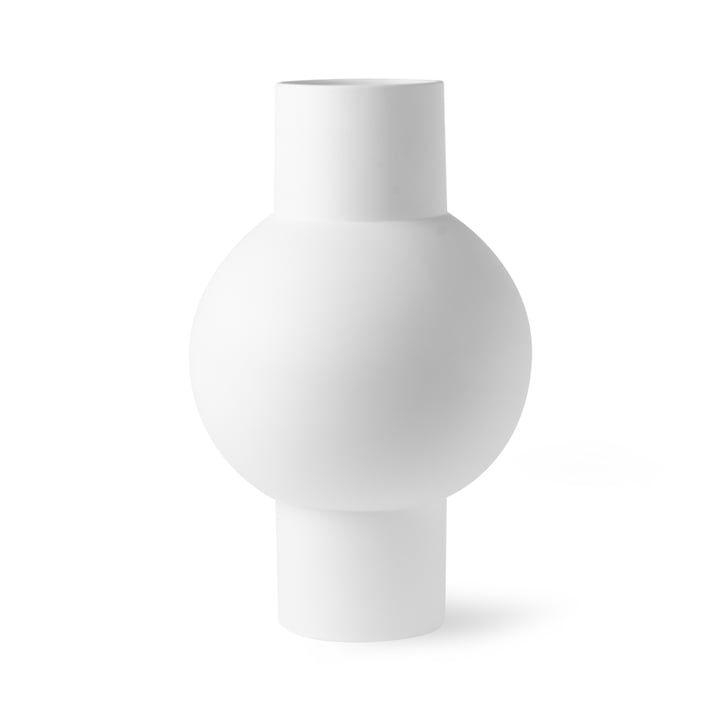 Vase M, Ø 21 x H 32 cm, blanc mat de HKliving