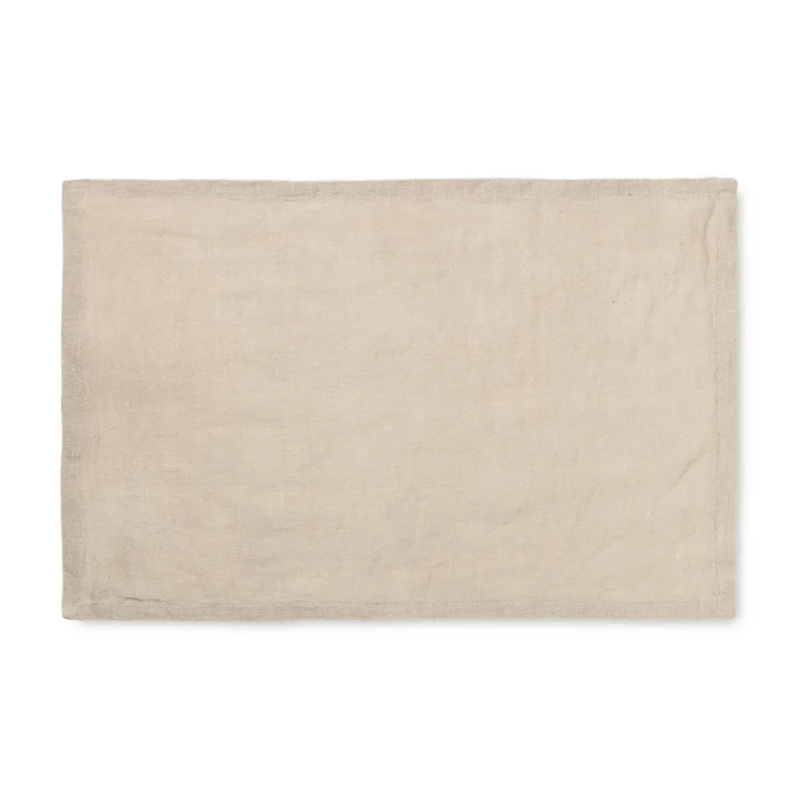 Set de table en lin, 50 x 30 cm, naturel (lot de 2) par Ferm Living