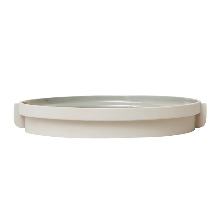 Plateau Alcoa, Ø 30 cm, gris clair par Form & Refine