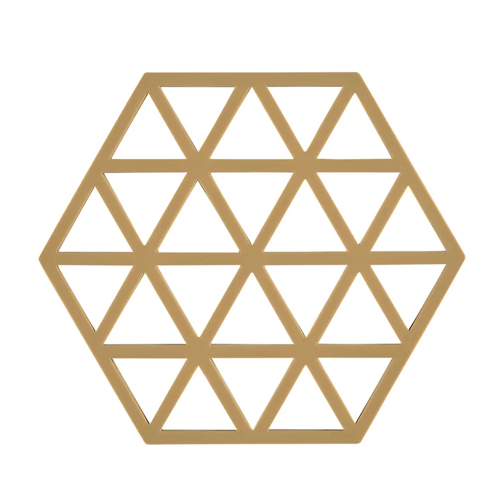 Triangle Dessous de verre, 16 x 14 cm, khaki de Zone Denmark