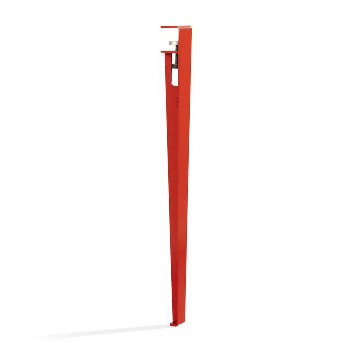 Le pied de table et de bureau H 75 cm, rouge tomate de TipToe