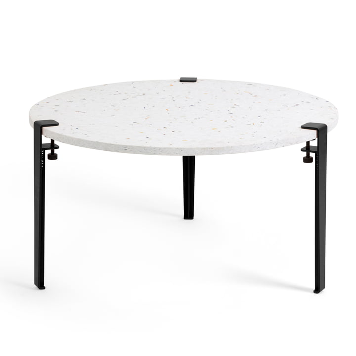La table basse VENEZIA Ø 80 cm, noir graphite par TipToe