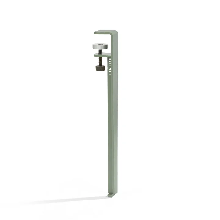 Le pied de table basse et de banc H 43 cm, gris eucalyptus de TipToe