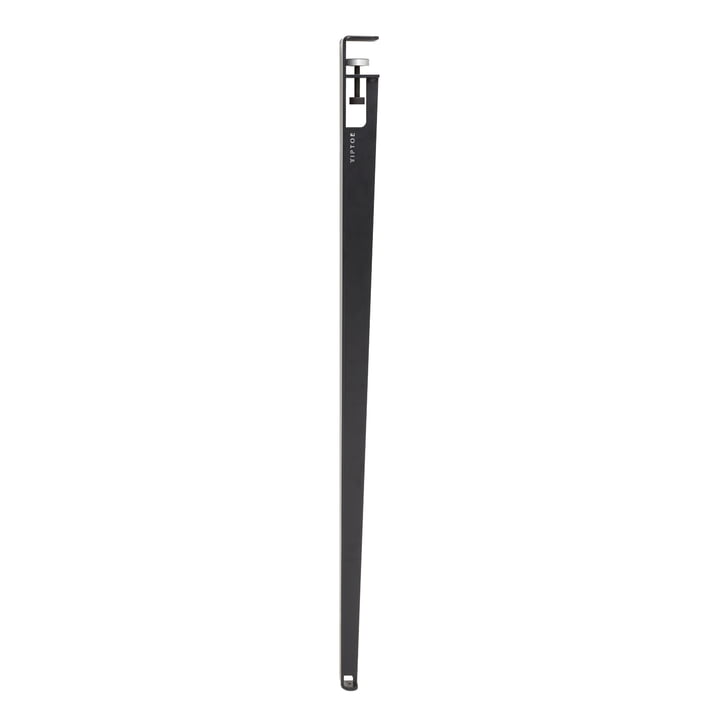 Le pied de table de bar H 110 cm, noir graphite de TipToe