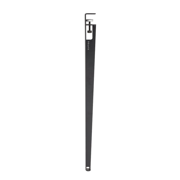 Le pied de table H 90 cm, noir graphite de TipToe
