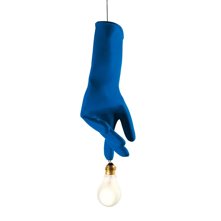 La lampe à suspension Blue Luzy, bleue de Ingo Maurer