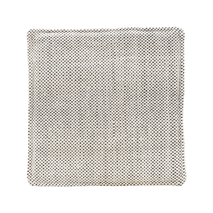 Le coussin d'assise pour chaise en rotin Cuun, 35 x 35 cm, noir / blanc par House Doctor