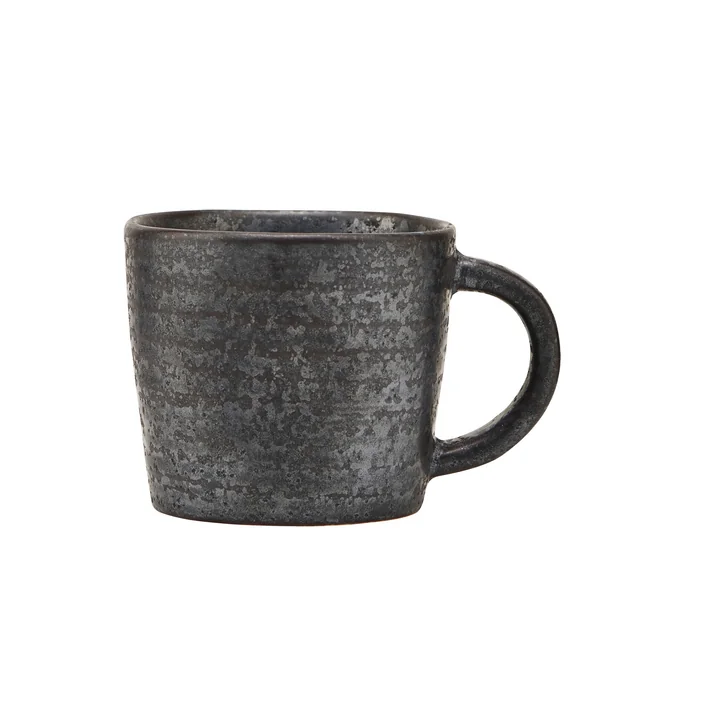 Le mug avec anse Pion, noir / marron par House Doctor