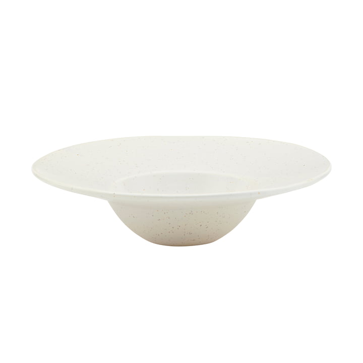 Bol / assiette à pâtes, Pion, Ø 25 cm, gris / blanc par House Doctor