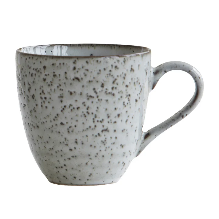 La tasse Rustic H 9 cm, gris-bleu de House Doctor