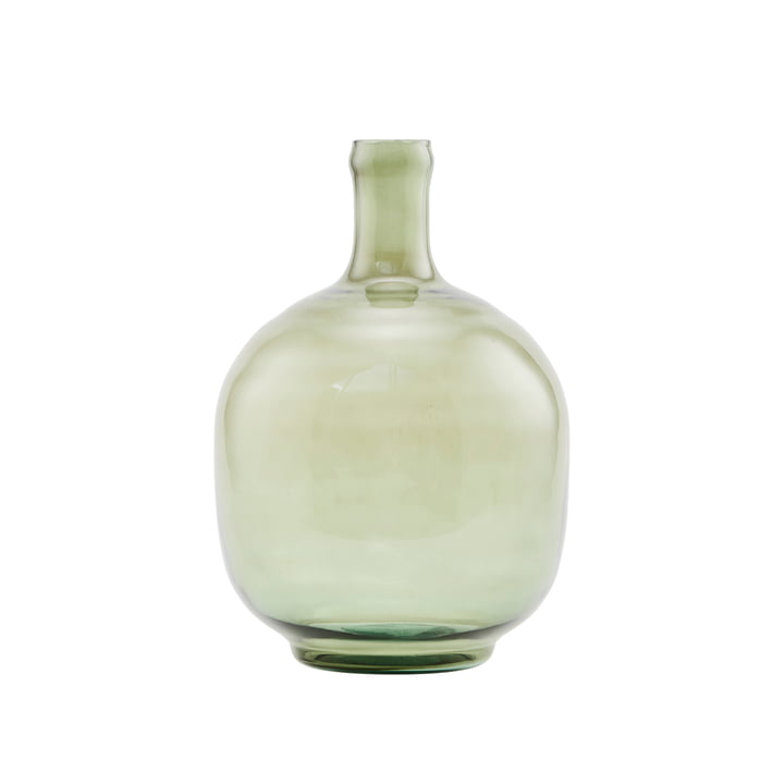 Le vase Tinka, Ø 24 x H 31,5 cm, vert foncé par House Doctor