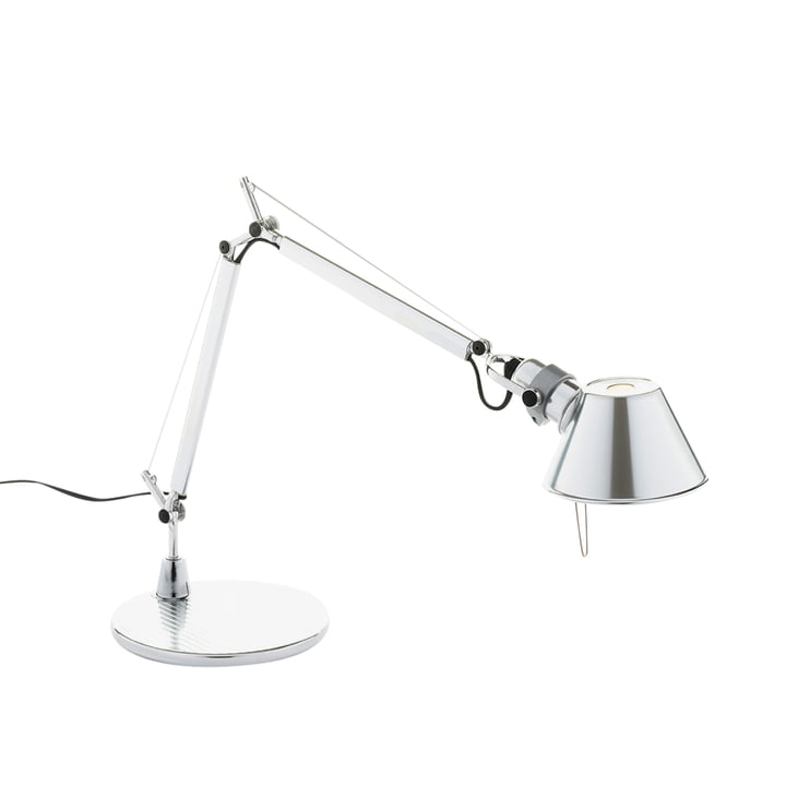 Tolomeo Micro Lampe de table de Artemide en aluminium poli brillant