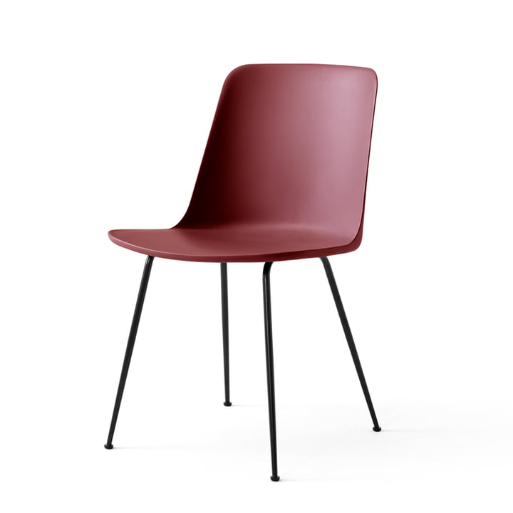 Le Rely Chair HW6, rouge brun / noir de & Tradition