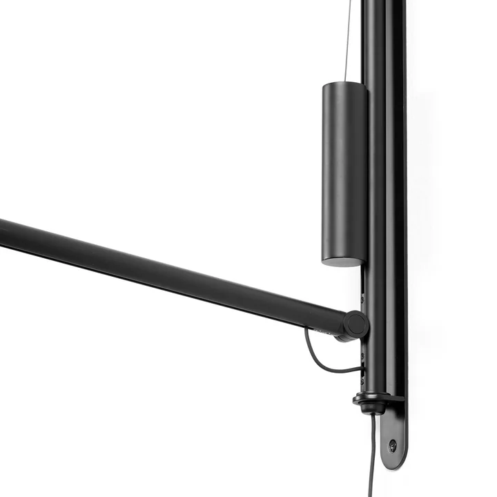 La lampe murale Fifty-Fifty, soft black by HAY