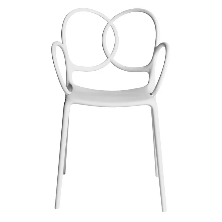 Sissi Chaise avec accoudoirs, blanc de Driade