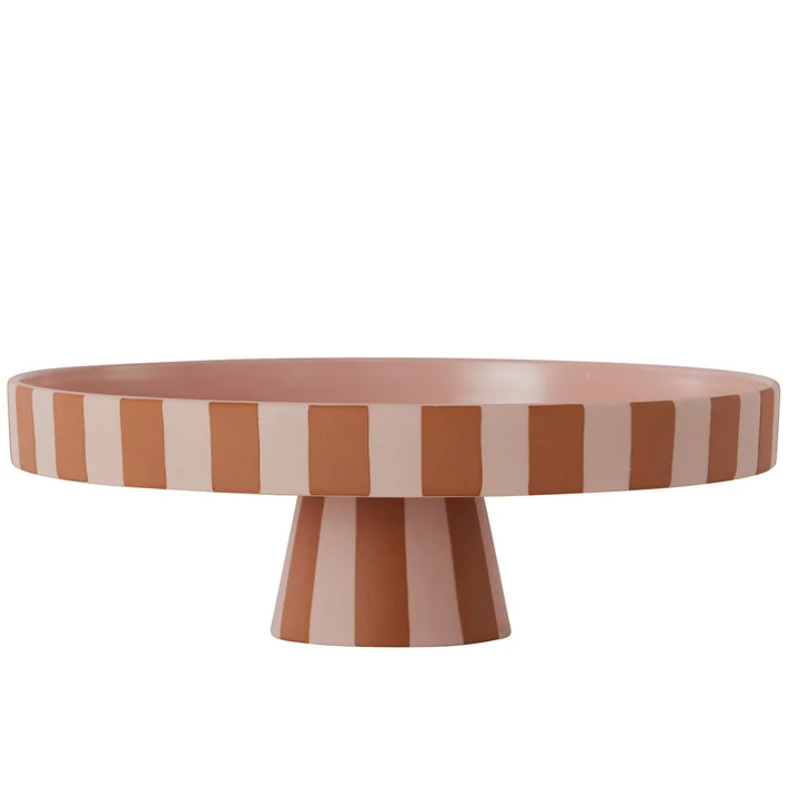 Le plateau Toppu, Ø 27 x H 9 cm, Caramel / Rose de OYOY