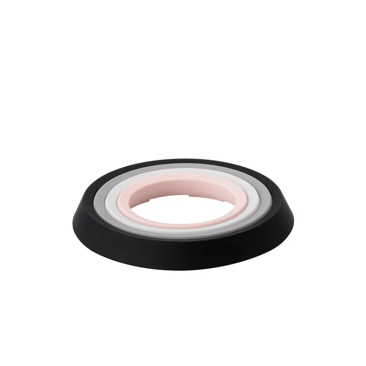 Les dessous de verre Place-It, noir / gris foncé / gris clair / rose (set de 4) de Rig-Tig by Stelton