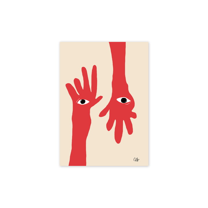 L' Hamsa Hands affiche, 30 x 40 cm de Paper Collective