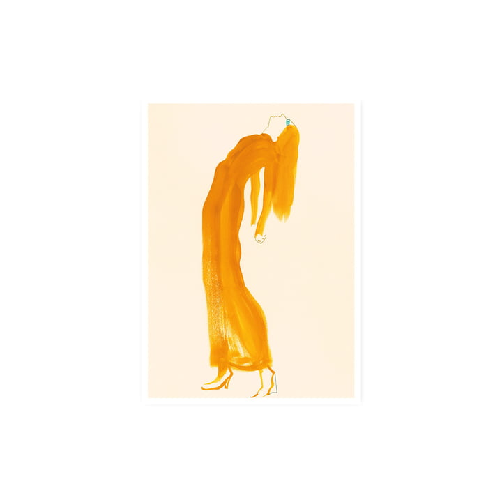 The Saffron Dress Affiche, 30 x 40 cm de Paper Collective