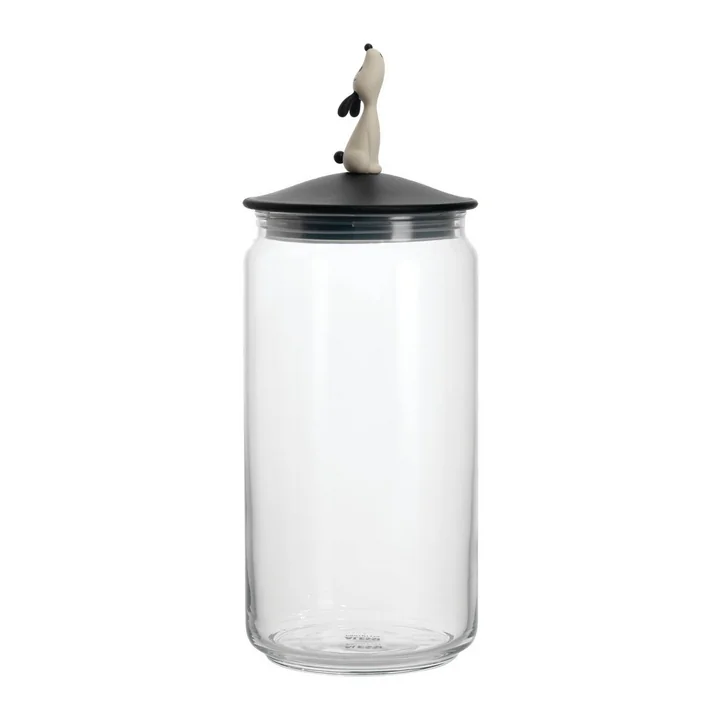 Le récipient Lulà pour les aliments pour chiens, noir par Alessi