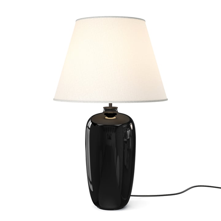 La Torso lampe de table, noire / blanc cassé de Menu