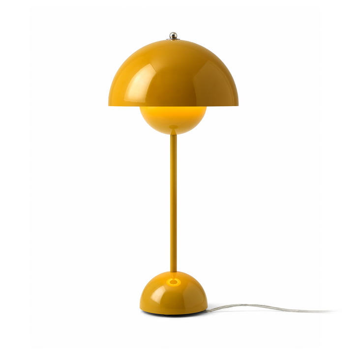FlowerPot lampe de table VP3 de & Tradition en moutarde