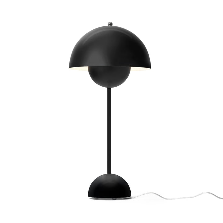 Le site & Tradition - FlowerPot lampe de table VP3 en noir mat