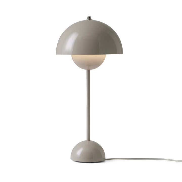 FlowerPot lampe de table VP3 de & Tradition en gris-beige