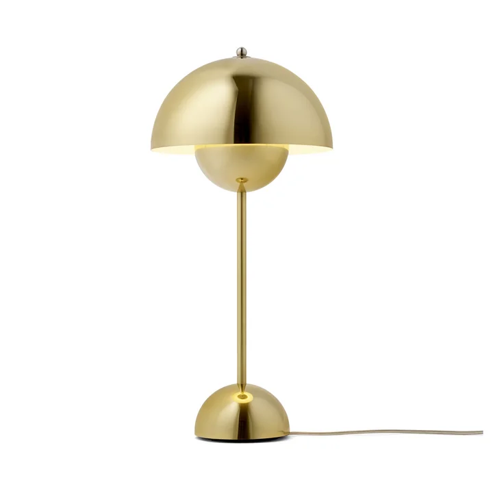 & Tradition - FlowerPot lampe de table VP3, laiton poli