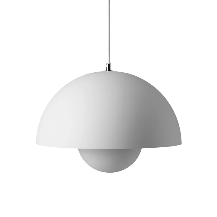 FlowerPot Suspension VP7 en gris clair mat de & Tradition