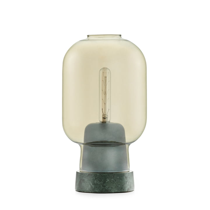 Lampe de table Amp par Normann Copenhagen en marbre vert / or