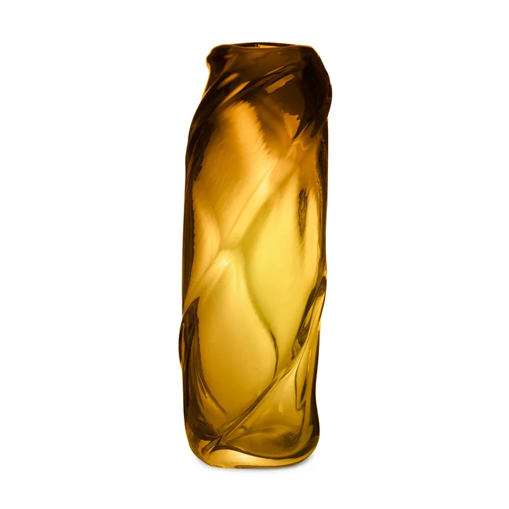 Le vase Water Swirl de Ferm Living en amber