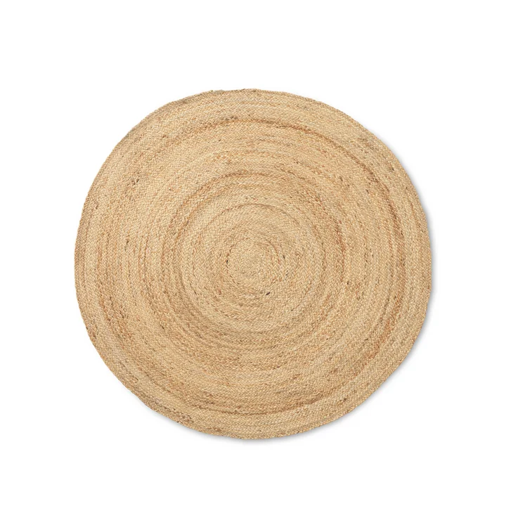 Le grand Eternal Tapis de jute rond de ferm Vivre dans la nature