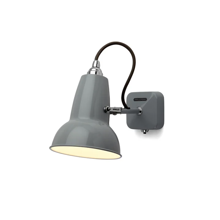 Original 1227 Mini Applique, câble noir, Dove Grey de Anglepoise