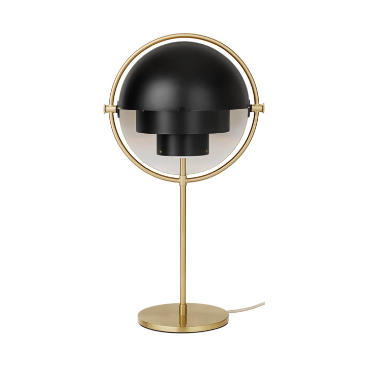 Multi-Lite Lampe de table de Gubi en laiton / noir