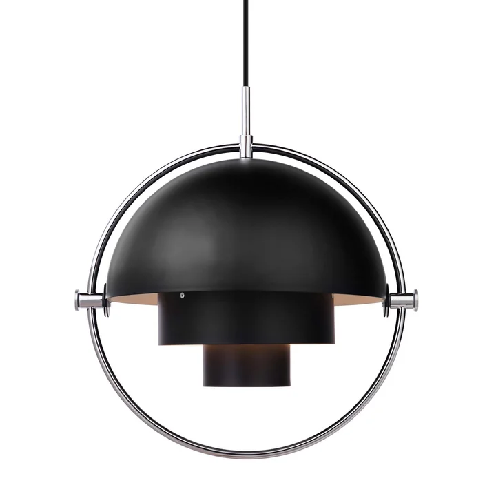 Multi-Lite Lampe suspendue Ø 36 cm de Gubi en chrome / noir