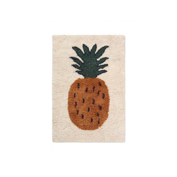 Le tapis Fruiticana "Ananas" de Ferm Living, 80 x 120 cm