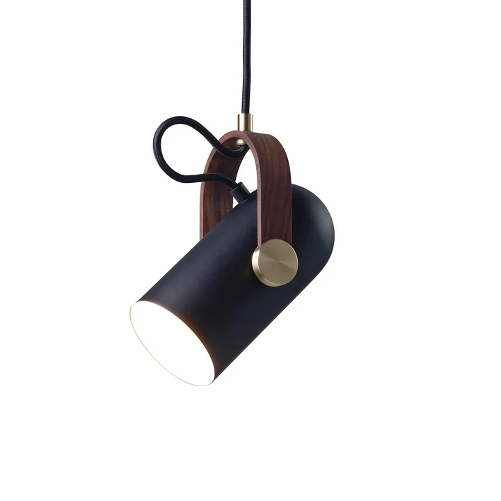 Petit modèle de la suspension lumineuse Carronade de Le Klint en noir